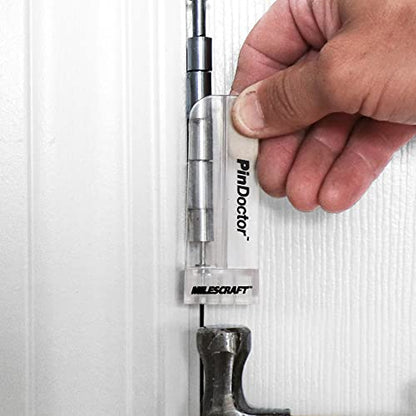 Milescraft 1229 Hinge Jig PLUS – Dual Clamping Door Hinge Jig Door Hinge Mortiser. Complete Hinge Installation Kit Rout Mortises from 2.5” to 4.5”. Strike and Latch Plates Included for Standard Doors