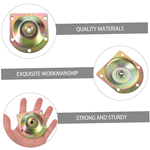 Furniture Leg Mounting Plates 8pcs Iron Slope Leg Attachments 12° Angle for Sofa Couch - color: Multi Color
