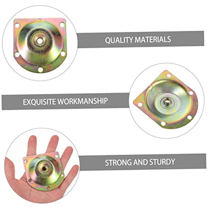 Furniture Leg Mounting Plates 8pcs Iron Slope Leg Attachments 12° Angle for Sofa Couch - color: Multi Color