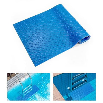 Swimming Pool Ladder Step Mat, 36" x 36" Protective Pool Ladder Pad Step Mat with Non-Slip Texture, Pool Liner Protection Mat for In-ground or Above Ground Pools