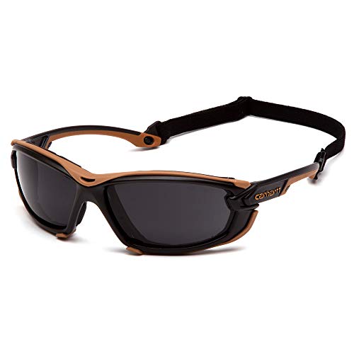 Carhartt Gear CHB1020DTMP Toccoa™ Gray Anti-Fog Lens - One Size Fits All - Black/Tan - color: Black / Tan