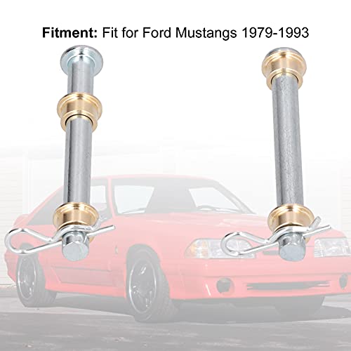 OUKENS Metal Door Hinge Pins Kit, Front Driver Side Door Hinge Pin Replacement Fitscreen Door Hinges Replacement for Ford Mustang 1994-2004, Includes 2 Pins 4 Bushings 2 Screws