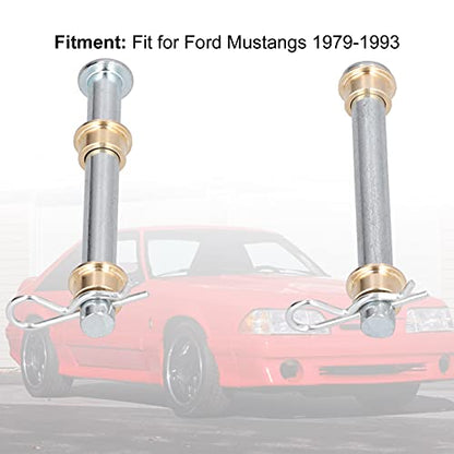 OUKENS Metal Door Hinge Pins Kit, Front Driver Side Door Hinge Pin Replacement Fitscreen Door Hinges Replacement for Ford Mustang 1994-2004, Includes 2 Pins 4 Bushings 2 Screws
