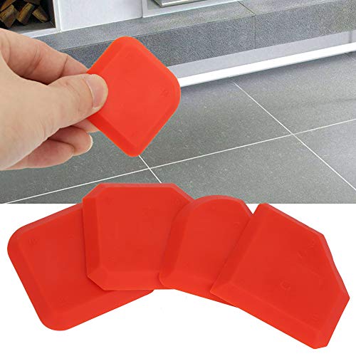 4 Pieces Silicone Caulking Tool Set,Caulk Scraper Silicone Sealant Grout Finishing Tool for Kitchen Bathroom Floor Sink Joint Sealant Sealing