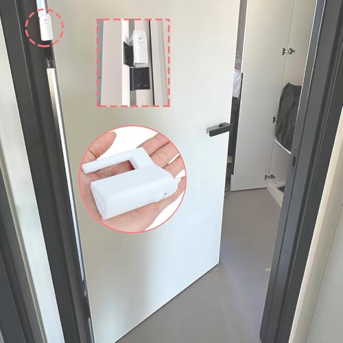 Door Pinch Guard,Slam Stoppers,Soft Stopper Hinge,Hanging Rubber Wedge,White,2PCS - color: Whitex2