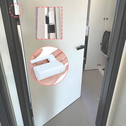 Door Pinch Guard,Slam Stoppers,Soft Stopper Hinge,Hanging Rubber Wedge,White,2PCS - color: Whitex2