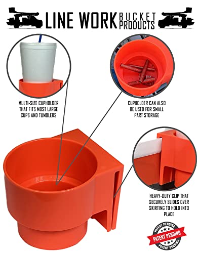 Clip Cup Drink Holder for Bucket Trucks, Aerial Industries, Lineman - Bucket Truck Small Part Holder & Organizer Tray.