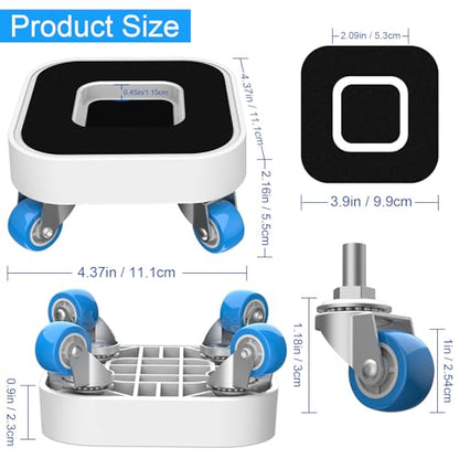 Kiss Core New Upgrade Furniture Sliders, Furniture Movers with Wheels, Furniture Dolly with 360° Rotatable Wheels, Appliance Roller for Moving Heavy Sofa Load Capacity Up to 750lb - size: 1in wheels without pry bar