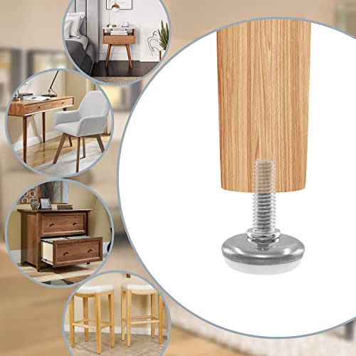 20Pcs M8 Thread Furniture Levelers M8 Table Leveling Feet Adjustable Leveler Feet Screw On Furniture Glide Leveling for Chairs, Table, Cabinets, M8 x 25mm Thread Rod - size: M8 x 25mm, 20Pcs