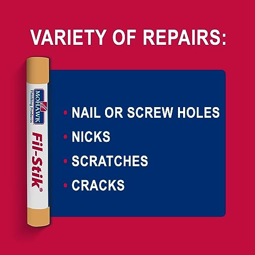 Mohawk Fil-Stik Wax Putty Stick for Wood Repair, Light Golden Oak M230-0415, 1 Count - color: Light Golden Oak