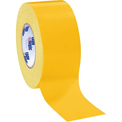 Aviditi (3 Rolls) Tape Logic 3 Inch x 60 Yards Multipurpose Duct Tape, Yellow, 10.0 Mil Thick - for Temporary Repairs, Labeling, Patching, Marking and Social Distancing - color: Yellow, style: 3 Pack