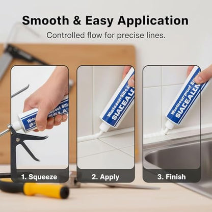 Waterproof Structural Adhesive Sealant - 9900 Super Bonding Glue, UV-Resistant Strong Sealing Compound for Roof, Bathroom, Tile, Multi-Surfaces (Clear)