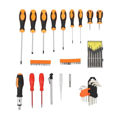 Trolley Case Tool Box Set 187 Pcs Household Hand Tool Kit Mixed Hand Tool Kit Repairing Tool Set for Auto Maintenance Home General Repairing