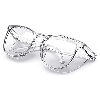 Stylish Safety Glasses, Clear Anti-Fog Anti-Scratch Protective Glasses For Men And Women - color: Clear