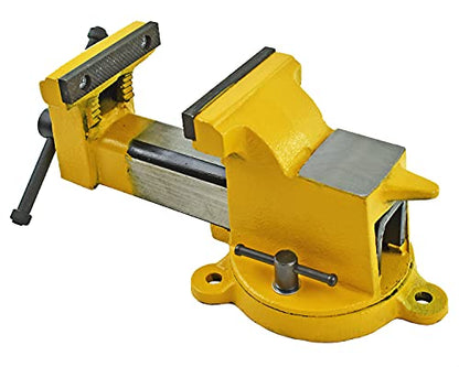 Yost Vises 906-HV 6" High-Visibility Heavy Duty Steel Bench Vise, Yellow - size: 6", style: High-Visibility Heavy Duty