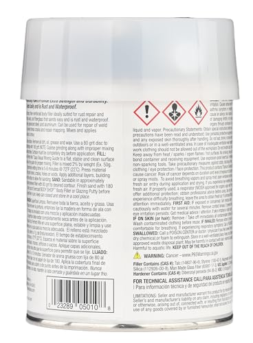 Evercoat Body Shop 105010 Pro-Grade Reinforced Filler, Added Strength and Durability for Dents in Aluminum, Fiberglass & More, Easy Mix Hardener Included 13 Fl Oz. - size: 13 Fl Oz., style: Reinforced Filler