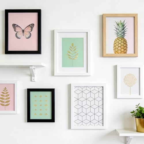 Heavy Duty Picture Hanging Strips, 24-Pairs(48 Strips) - No Damage Wall Hangers, Without Nails Adhesive Strip Kit, Picture Frame Hangers for Framed, Posters, and Home/Office Decor