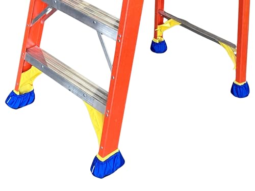 Step Ladder Safety Shoe Floor Protectors - Reusable Ladder Covers - Lab Tested - Made in The USA Set of 4, Royal Blue, LDBT4RB - color: Royal Blue