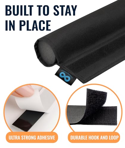Everlasting Comfort One Sided Door Draft Stopper for Bottom of Door, Quick Install, Sound Proofing Strip Gap Filler, Blocks Cold Air & Noise for Home, Bedroom and Apartment Insulation, Fits 36" Doors