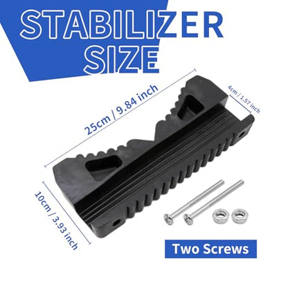 1 Ladder Thickened Anti-Skid Climbing Pole Single Straight ladders Special Black Card Head Home Aluminum Alloy Bamboo Ladder Accessories，Short - size: short slip cushtion