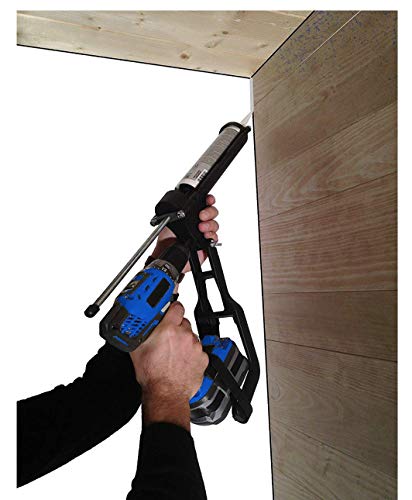 TIVOLY - T-Gun F300 Cartridge Caulking Gun - for Cordless Drill and Screwdriver- for Ø 1,96" - 10,48 fl oz cartridges