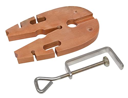 Advanced Jewelers Bench Pin with C-Clamp Set with V Slot Sawing Jewelry Making Tool Metalsmith Workbench Vise Tool