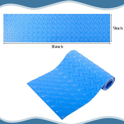 9x36 inches Swimming Pool Ladder Mat Protective Swimming Pool Step Pad for Above Ground Swimming Pool Ladder Pad Vinyl Non-Slip Pool Liner - size: 9x36 inches