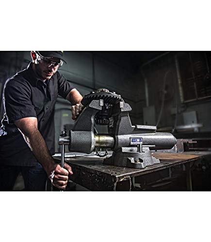 Wilton Mechanics Pro Bench Vise, 4-1/2" Jaw Width, 4" Jaw Opening, 3-1/2" Throat (Model 845M) - size: 4-1/2 in.