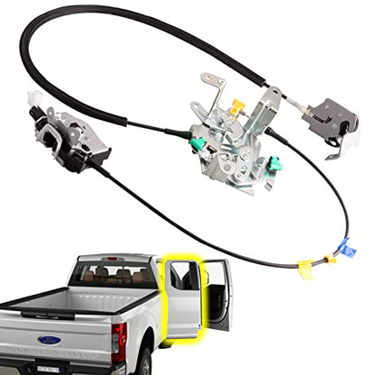 Rear Right Door Latch Assembly Compatible for Ford F250 F350 Super Duty 2008-2016 Passenger Side Rear Door Latch Kit - size: F250 08-16 Rear Right
