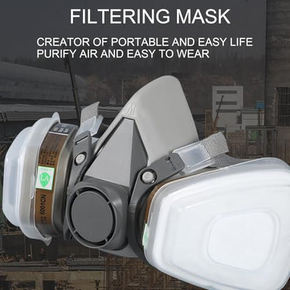 Respirator Masken | Reusable Half Face Spray Paint Masken | Dust Proof Washable Sanding Respirator Kit for Painting, Sanding, Welding