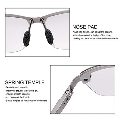 YIMI Men Photochromic Polarized Sports Sunglasses Cycling Fishing Driving Glasses UV Protection Eyeglasses Anti Glare Eyewear - color: 3043 Gun Color