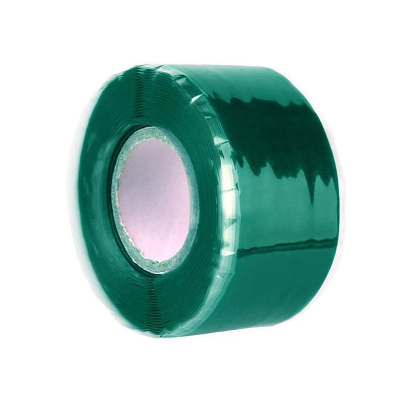 Super Strong Waterproof Tape Stop Leaks Seal Repair Tape Performance Self-Fluxing Silicone Tape Adhesive Insulating Duct Tapes (Green) - color: green