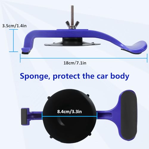 ZKTOOL 6PC Suction Cup Clamp Set, Class Clamps Kit for Car Convertible Glass Windshield Top Repair Gluing, Car Window Clamps, Suction Cups for Convertible Top, With Sponge Pad...