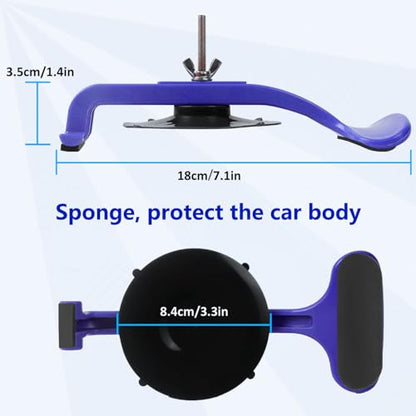 ZKTOOL 6PC Suction Cup Clamp Set, Class Clamps Kit for Car Convertible Glass Windshield Top Repair Gluing, Car Window Clamps, Suction Cups for Convertible Top, With Sponge Pad...