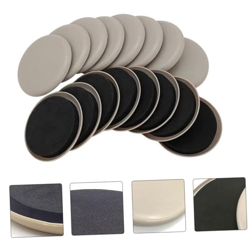 DOITOOL 16 Pcs Heavy-Duty Furniture Sliders with Pads Furniture Leg Glide Protectors for Wood Floors Easy Moving for Sofas Beds Cabinets