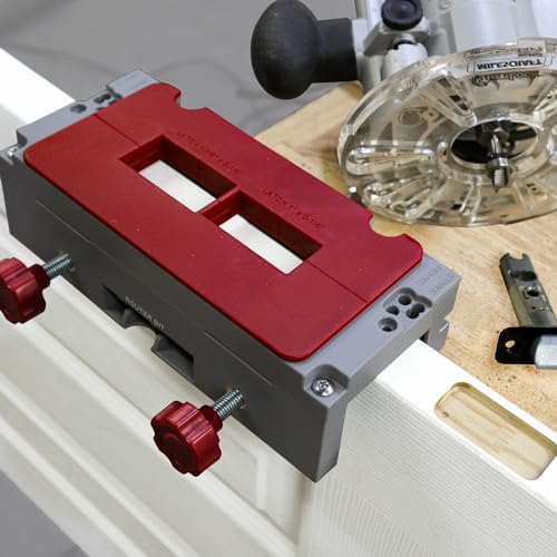 Milescraft 1229 Hinge Jig PLUS – Dual Clamping Door Hinge Jig Door Hinge Mortiser. Complete Hinge Installation Kit Rout Mortises from 2.5” to 4.5”. Strike and Latch Plates Included for Standard Doors