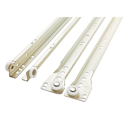 Cold Rolled Plate Bottom Mount Drawer Slides Track (22in/55cm) - size: 22in/55cm
