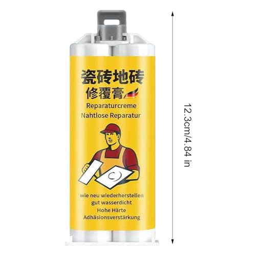 2026 Tile Crack Repair Paste Kit for Wall, Quartz Countertop & Ceramic Surfaces – Porcelain Granite Chip Filler, Grout Concrete Cement Crack Repair Agent