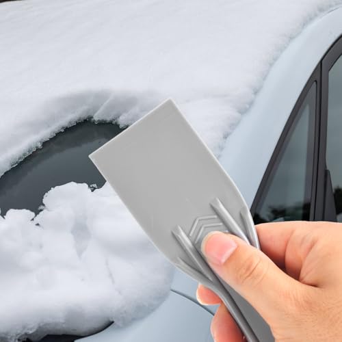 6pcs Plastic Putty Knife, Flexible Putty Scraper Wall Scraper Accessory for Repair Spackling Patching Plastering and Painting(Grey) - color: Grey