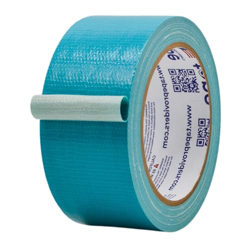 MAT Duct Tape Teal Blue Industrial Grade, 2 inch x 60 ft. Waterproof, UV Resistant for Crafts, Home Improvement, Repairs, & Projects - color: Teal Blue
