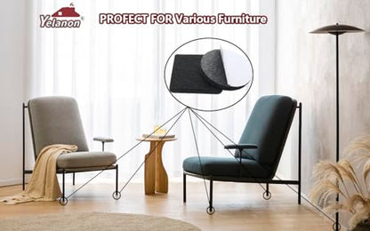 Yelanon Felt Furniture Pads -48 Pcs 1.5" Premium Felt Pads for Chair Legs Furniture, Floor Protectors for Hardwood Floors, Black - size: 48 pcs Round Black