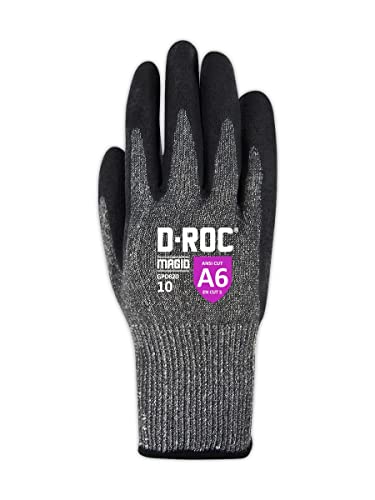 MAGID D-ROC ANSI A6 NitriX Palm Coated Touchscreen Gloves, 72 Pairs, Size 5/XXS, GPD820 - size: 5/XXS, style: 72 Pairs