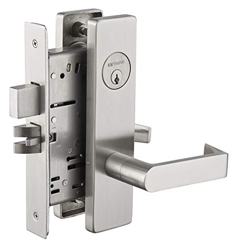 Heavy Duty Mortise Lock Escutcheon Plate Door Handle Lever Set for Dormitory Door F13 - color: Escutcheon Plate/Dormitory