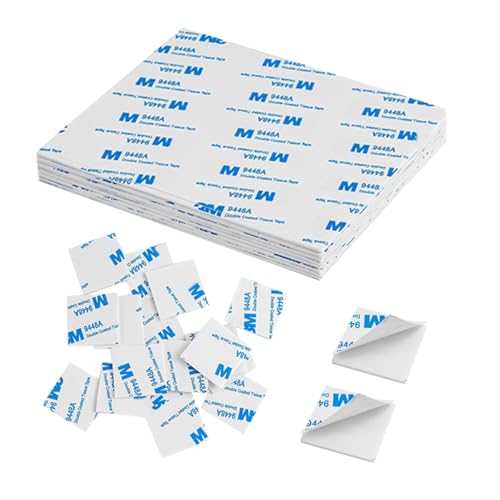 100Pcs Double Sided Foam Tape, Square Sticky Double Sided Adhesive Pads for Crafts, Self-Adhesive Double Sided Mounting Tape Heavy Duty for House Wall Decor - Double Sided Adhesive Tape 27 x 27 x 2mm - size: 100Pack