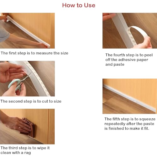 Window Sealing Strip, Self Adhesive Weather Stripping 35mm Width, Silicone Door Bottom Seal Strip Tape for Gaps of House Glass Shower Window and Door Weatherproof Soundproof, Transparent (10M/33ft) - size: 10M/33ft 35mm Transparent