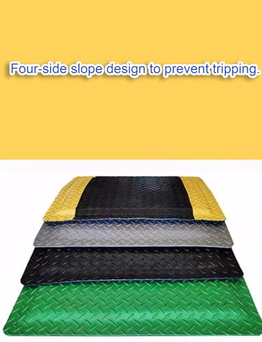 20mm Thick ESD Anti-Fatigue Mat, Conductive Rubber Floor Mat for Anti-Static Workbenches, Garage, Warehouse & Industrial Safety (Gray, 2x3ft/60x90cm)