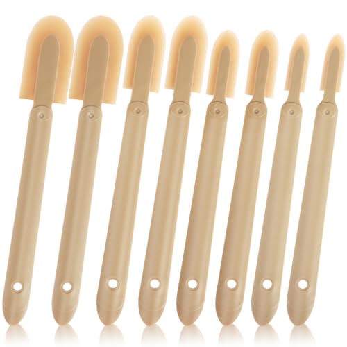 ABS Handle Silicone Caulking Kit, Rubber Caulk Finishing Tool Set with 4 Interchangeable Tips, Smoothing Finger Finisher for Grout, Sealant, Kitchen Bathroom DIY Projects
