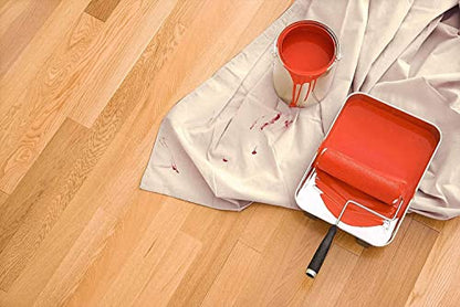 ZUPERIA Canvas Drop Cloth for Painting (Size 9x12 Feet Pack of 4) Pure Cotton Painters Drop Cloth for Painting, Furniture & Floor Protection - All Purpose Thick Canvas tarp with Double Stitched Edges - size: 9' x 12' Feet