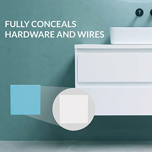 Access Covers - Outlet Covers for Drywall Patch - HIPS Access Panel Covers - 12"x12" Wall Access Door for Plumbing, Electrical Access - Textured, Paintable, No Springs or Hinges - American Built Pro - size: 12"x12" OD