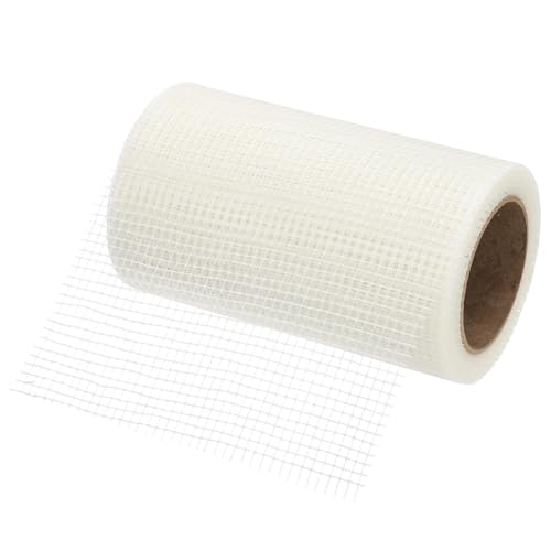 PATIKIL Drywall Repair Mesh Tape, 8 inch x 82 ft Fiberglass Repair Patch Self-Adhesive Dry Wall Joint Tapes 6 Mesh Wall Hole Crack and Seam Patch, White - size: 8 inch x 82 Feet